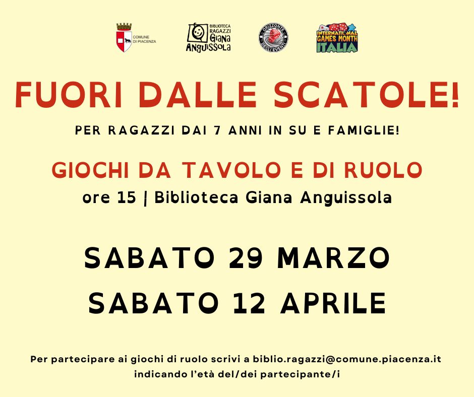 Fuori dalle scatole!