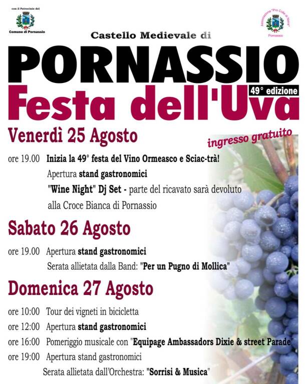 Festa dell'Uva - Ormeasco