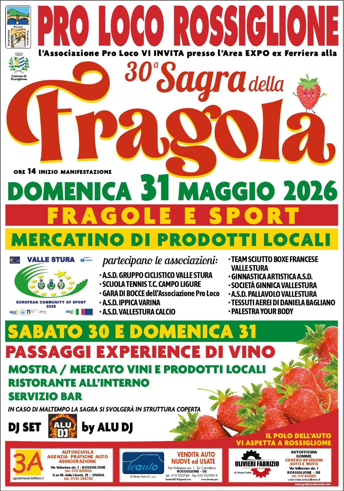 30ª Fragolata di Rossiglione - Festa della Frutta