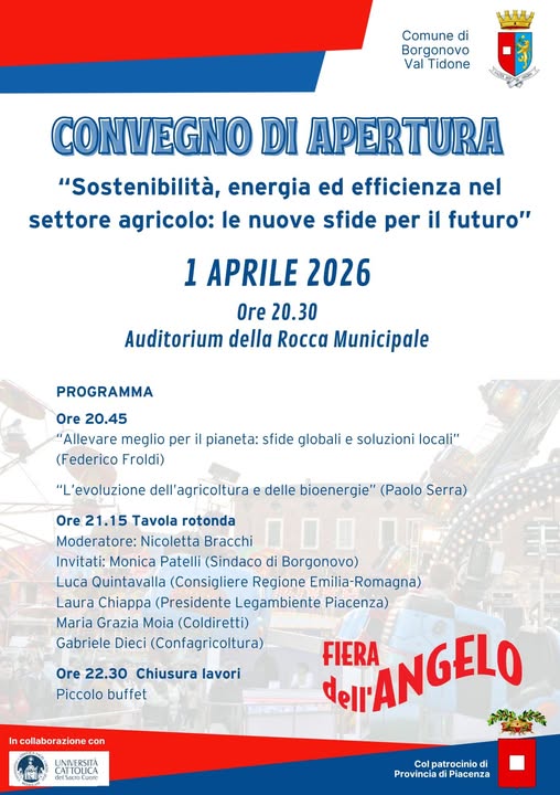 Convegno di Apertura Fiera dell'Angelo