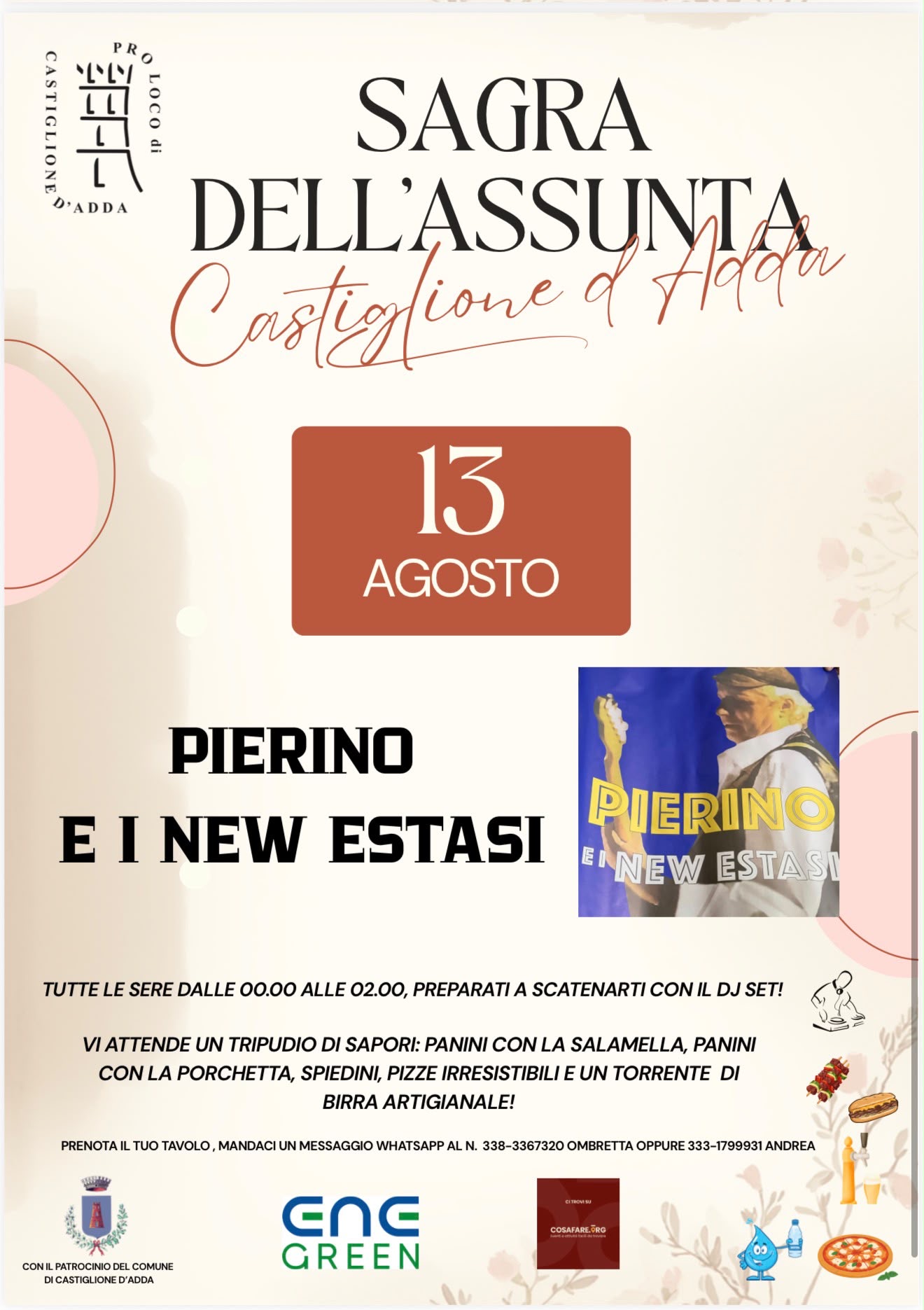 Sagra dell'Assunta: Pierino e i new estasi