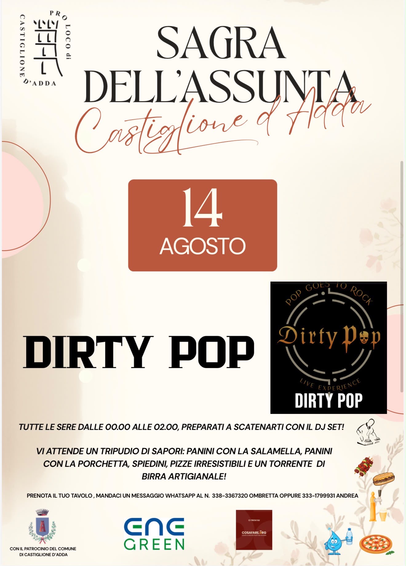 Sagra dell'Assunta: Dirty Pop