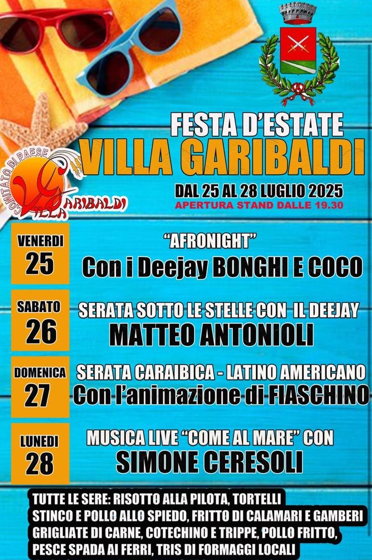 Sagra d'Estate a Villa Garibaldi - Serata 1